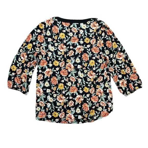 NAIF Floral Blouse Black Size Medium - Picture 2 of 5